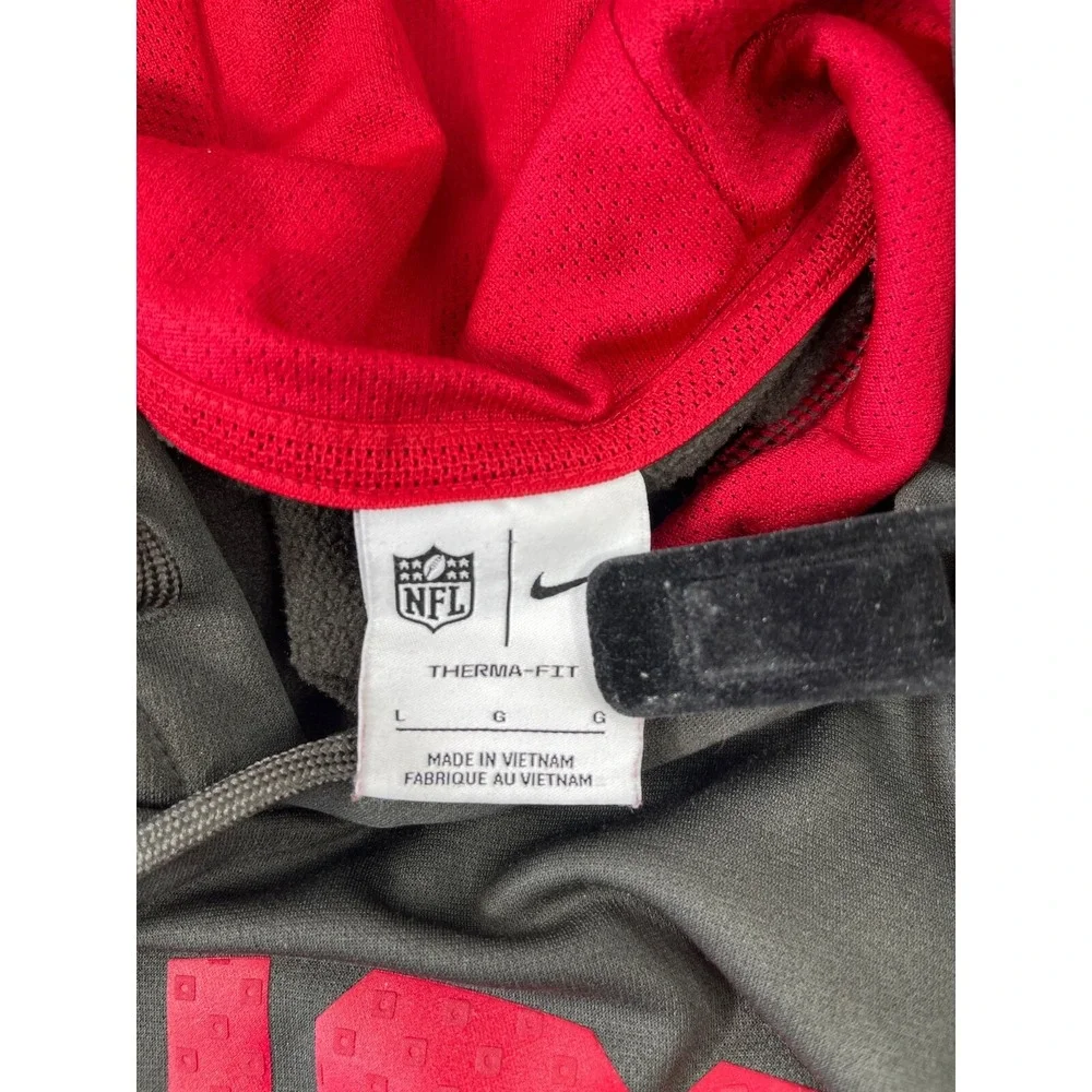 Tampa Bay Buccaneers NFL Nike Therma Sideline Pullover Hoodie Jacket Men's Large